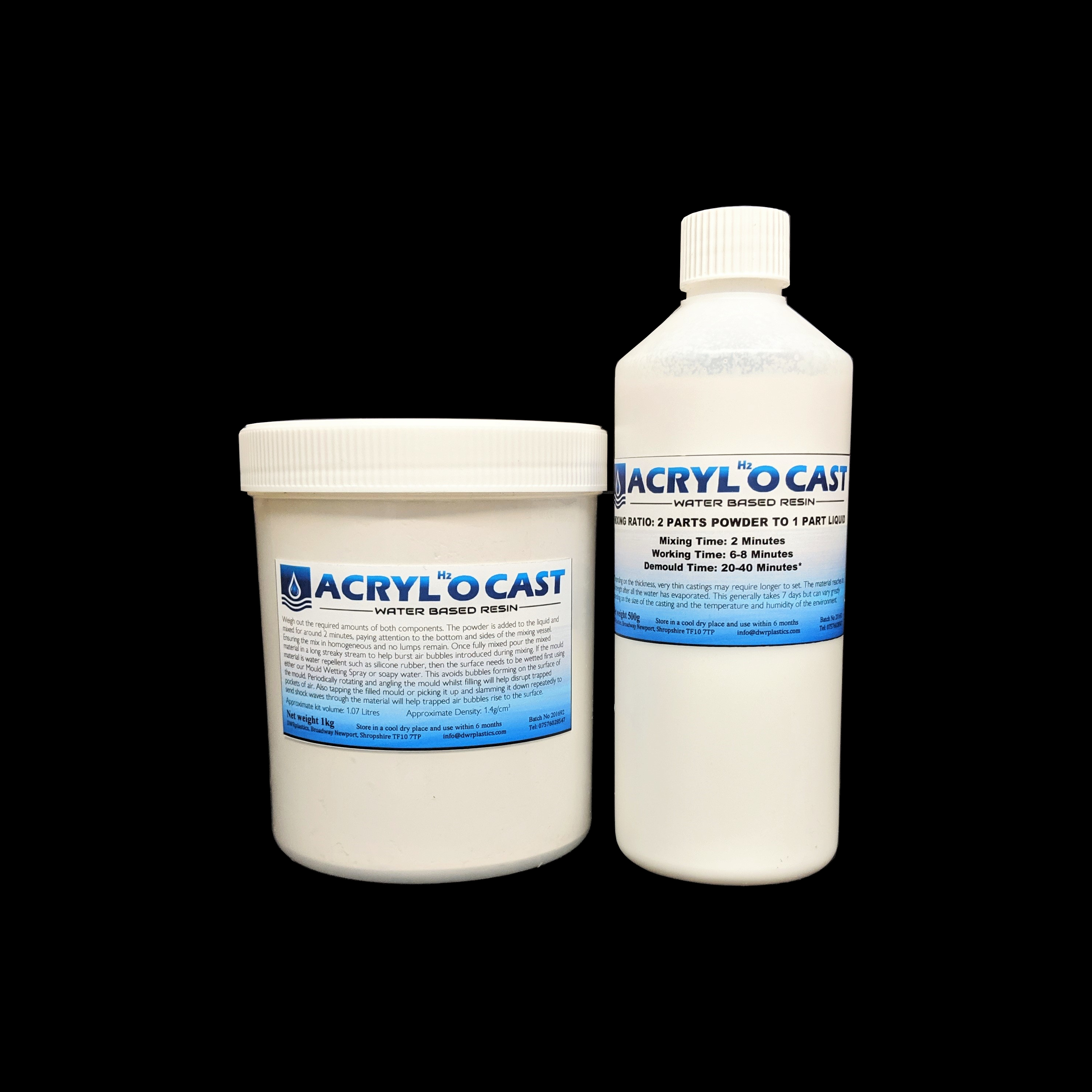Acrylocast Water Based Acrylic Resin 1.5kg kit
